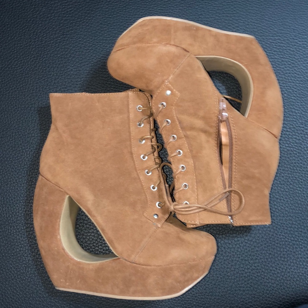 Wedge booties